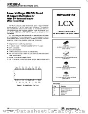 MC74LCX157DT datasheet pdf Motorola