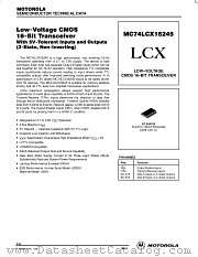 MC74LCX16245DT datasheet pdf Motorola