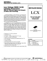 MC74LCX16543A datasheet pdf Motorola