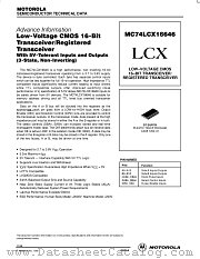 MC74LCX16646DT datasheet pdf Motorola