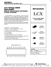 MC74LCX240DW datasheet pdf Motorola