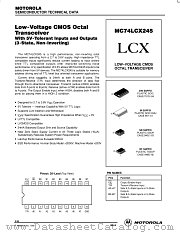 74LCX245 datasheet pdf Motorola