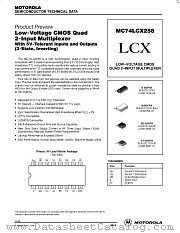 MC74LCX258M datasheet pdf Motorola