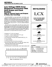 MC74LCX2952DW datasheet pdf Motorola