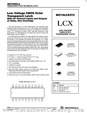 MC74LCX373DT datasheet pdf Motorola