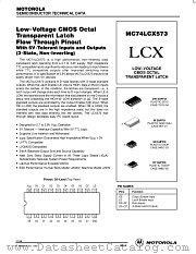 MC74LCX573DT datasheet pdf Motorola