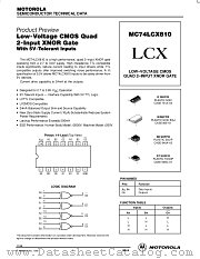 MC74LCX810 datasheet pdf Motorola