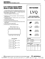 MC74LVQ00 datasheet pdf Motorola
