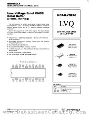 MC74LVQ240M datasheet pdf Motorola