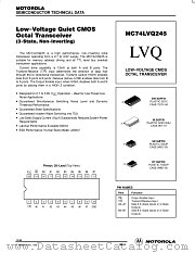 MC74LVQ245DT datasheet pdf Motorola