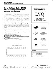 MC74LVQ373DW datasheet pdf Motorola