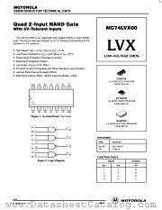MC74LVX00 datasheet pdf Motorola