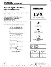 MC74LVX08DT datasheet pdf Motorola