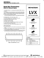 MC74LVX245DT datasheet pdf Motorola