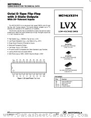 MC74LVX374DT datasheet pdf Motorola