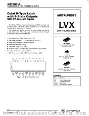 MC74LVX573DW datasheet pdf Motorola