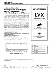 MC74LVXC3245DT datasheet pdf Motorola