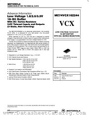 MC74VCX162244 datasheet pdf Motorola