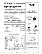 MC79M08BDT-1 datasheet pdf Motorola