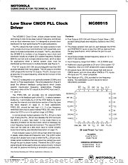 MC88915 datasheet pdf Motorola