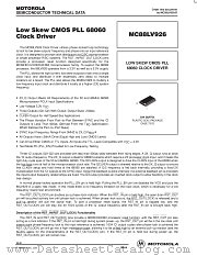 MC88LV926 datasheet pdf Motorola