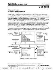 MC92501 datasheet pdf Motorola