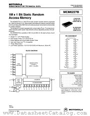 MCM6227BWJ25 datasheet pdf Motorola