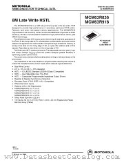 MCM63R836 datasheet pdf Motorola
