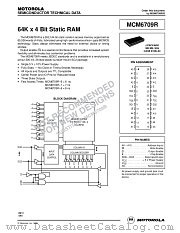 MCM6709RJ6R2 datasheet pdf Motorola