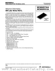 MCM69R818AZP8 datasheet pdf Motorola