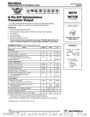 MCT2E datasheet pdf Motorola