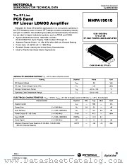 MHPA19010 datasheet pdf Motorola