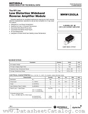 MHW1253LA datasheet pdf Motorola