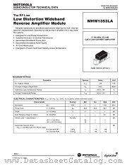 MHW1353LA datasheet pdf Motorola