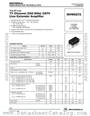 MHW6272_D datasheet pdf Motorola