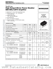MHW8205R_D datasheet pdf Motorola