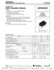 MHW8222B datasheet pdf Motorola