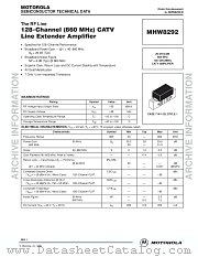 MHW8292_D datasheet pdf Motorola