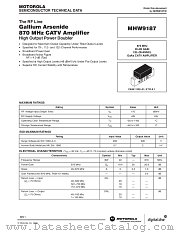 MHW9187 datasheet pdf Motorola