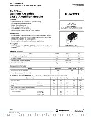 MHW9227 datasheet pdf Motorola