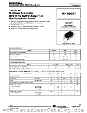 MHW9247 datasheet pdf Motorola