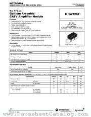MHW9267 datasheet pdf Motorola
