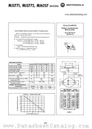 MJ3771 datasheet pdf Motorola