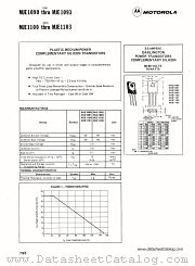MJE1093 datasheet pdf Motorola