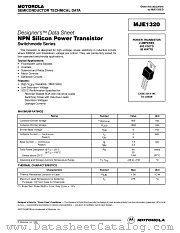 MJE1320 datasheet pdf Motorola