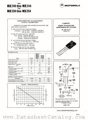 MJE240 datasheet pdf Motorola