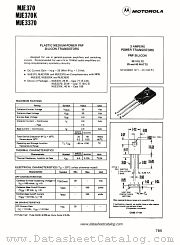 MJE370 datasheet pdf Motorola