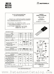 MJE3520 datasheet pdf Motorola