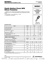MJE521 datasheet pdf Motorola