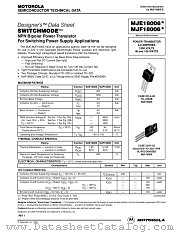 MJE18006 datasheet pdf Motorola